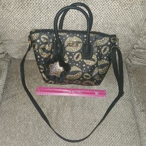 Betsey Johnson Satchel with Gold Stars